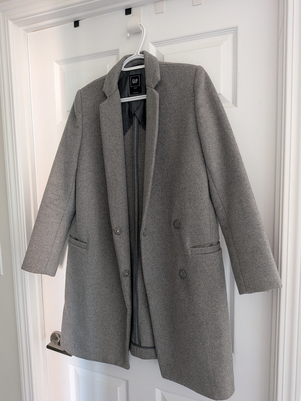 GAP Women's Gray Wool-Blend coat